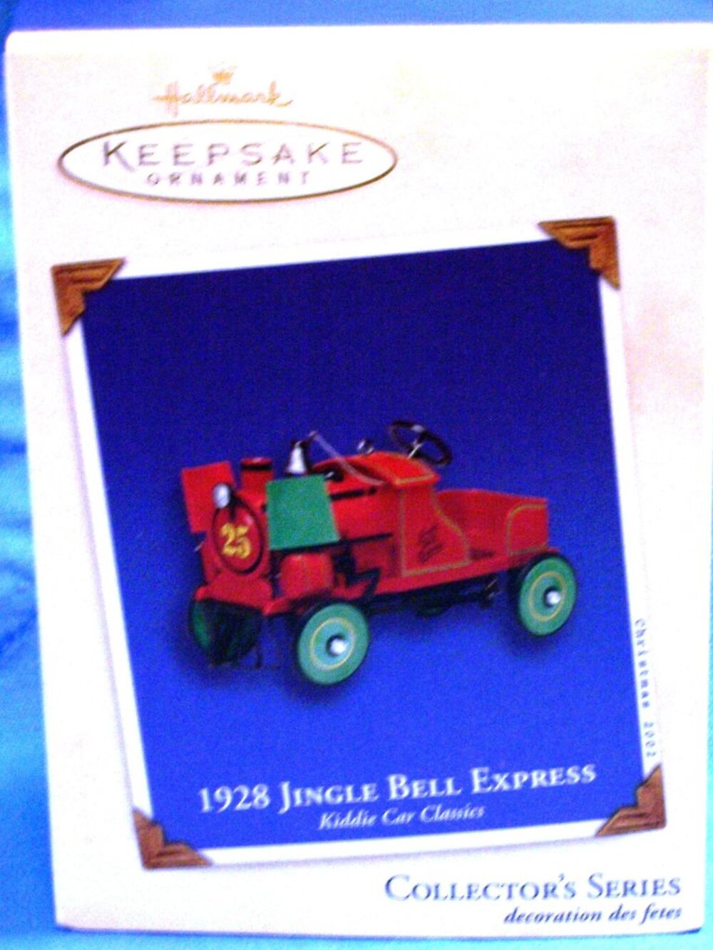 Hallmark ornament, #9 in Kiddie Car Classics series, 1928 Jingle Bell Express, N